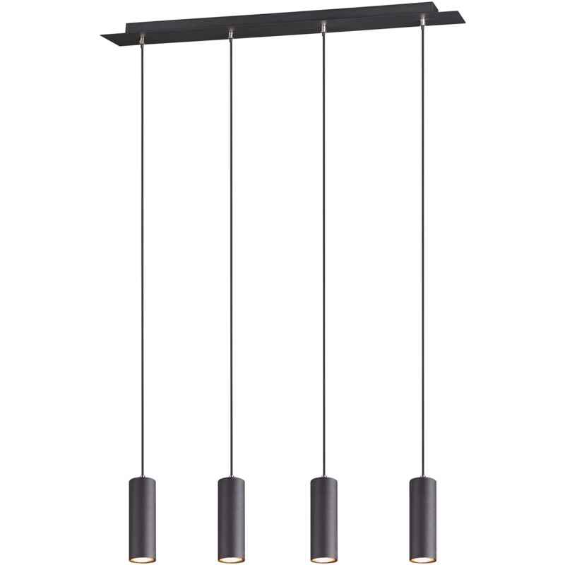 foto del prodotto trio leuchten marley 312400432 luce pendentependel 4 flammig, nero opaco