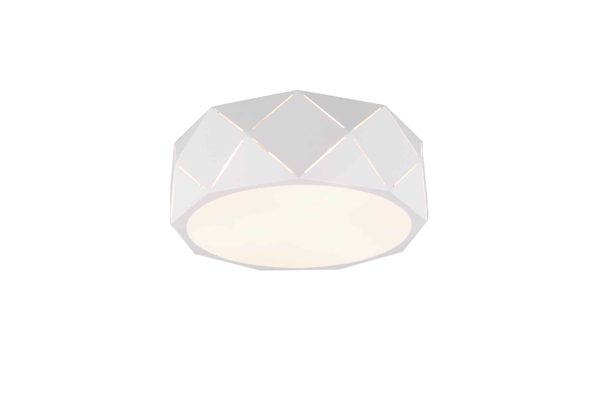 foto del prodotto trio leuchten plafoniera 3 luci, metallo, bianco, d 40 cm, zandor