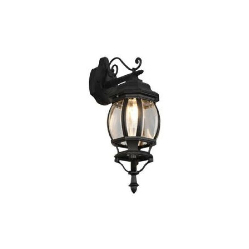 foto del prodotto trio lighting applique da esterno elvo, portalampada inferiore, nero opaco