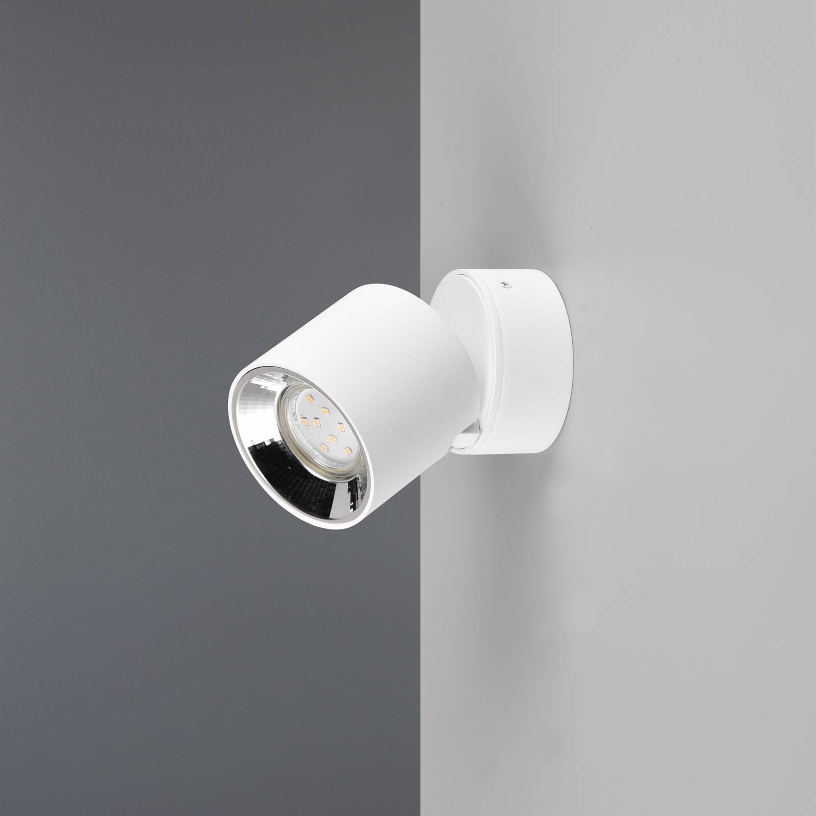 foto del prodotto trio lighting guyana faretto da soffitto gu10 1 luce bianco