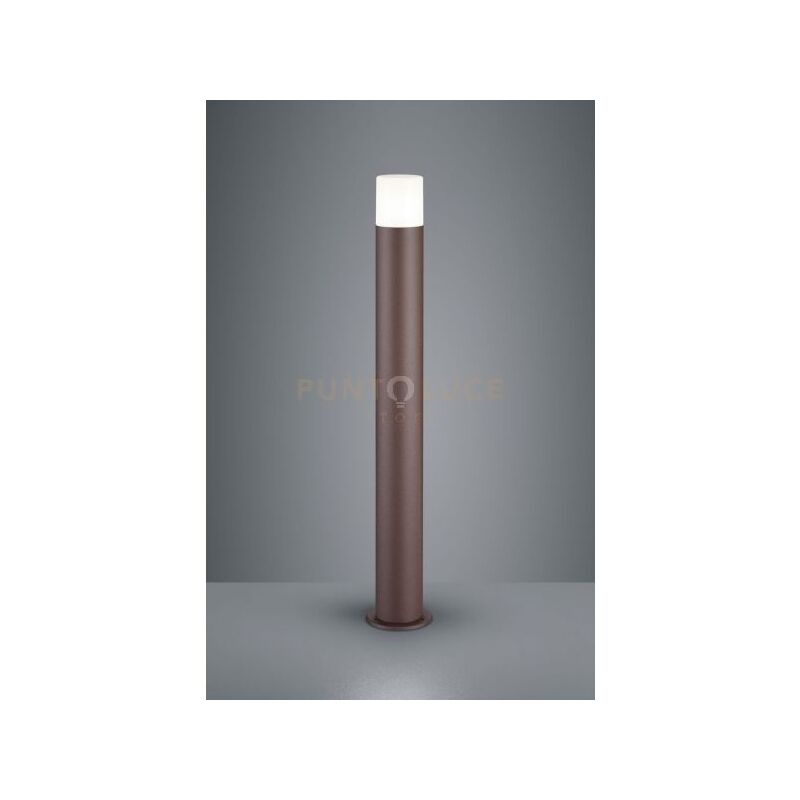 foto del prodotto trio lighting hoosic palo alto da esterno fusione di alluminio colore ruggine h. 80cm 1 luce attacco e27