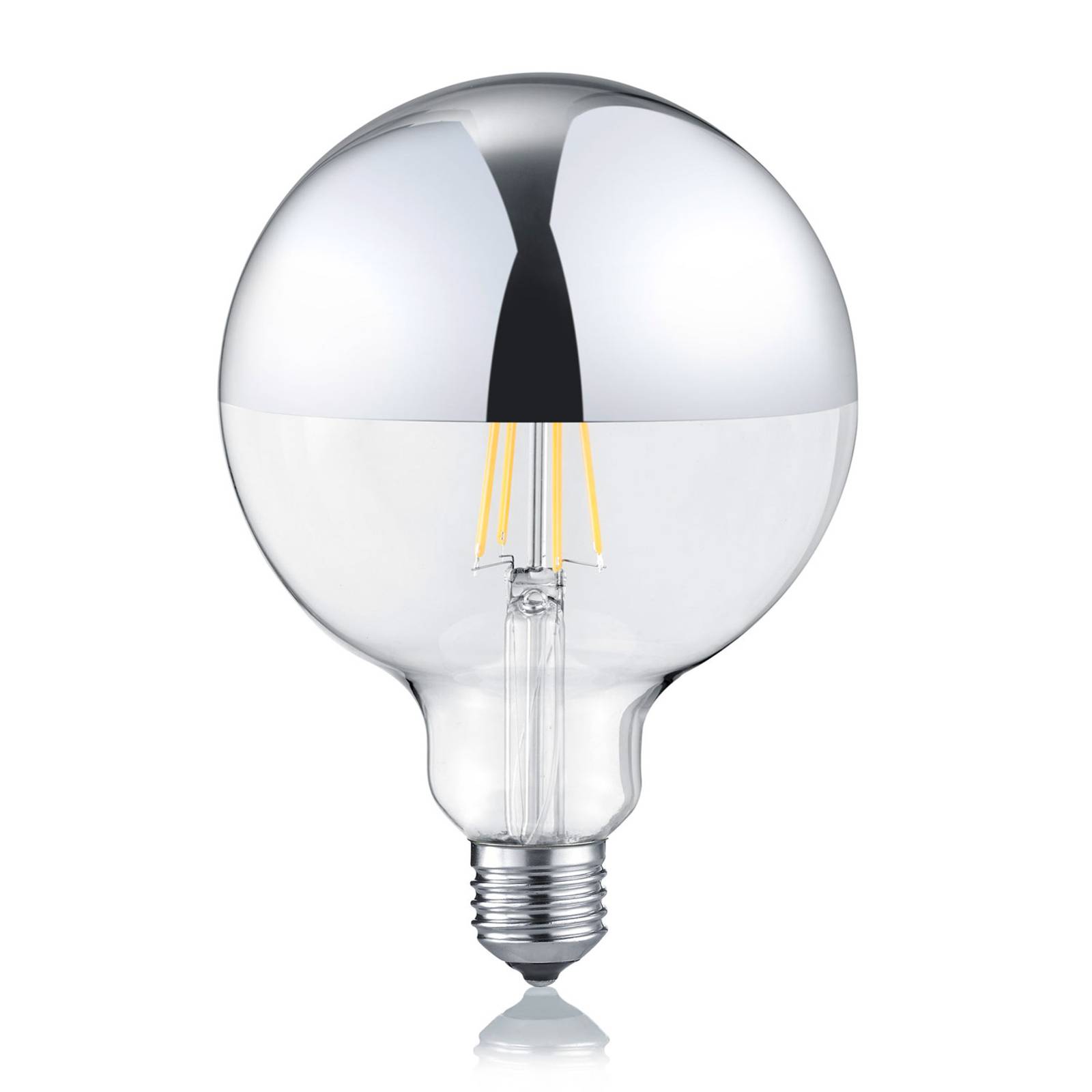 foto del prodotto trio lighting lampadina led e27 g125 7w 2.700k dimmerabile a specchio
