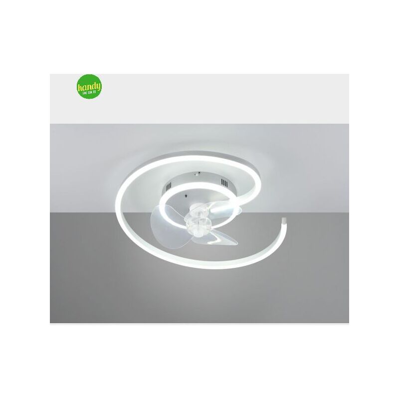 foto del prodotto trio lighting lundqvist plafoniera ventilatore 50 titanio