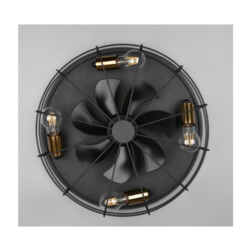 foto del prodotto trio lighting plafoniera con ventilatore trondheim r61095032 con telecomando