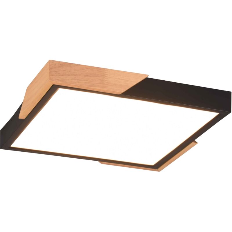 foto del prodotto trio lighting plafoniera led, nero opaco, l31 cm, meta
