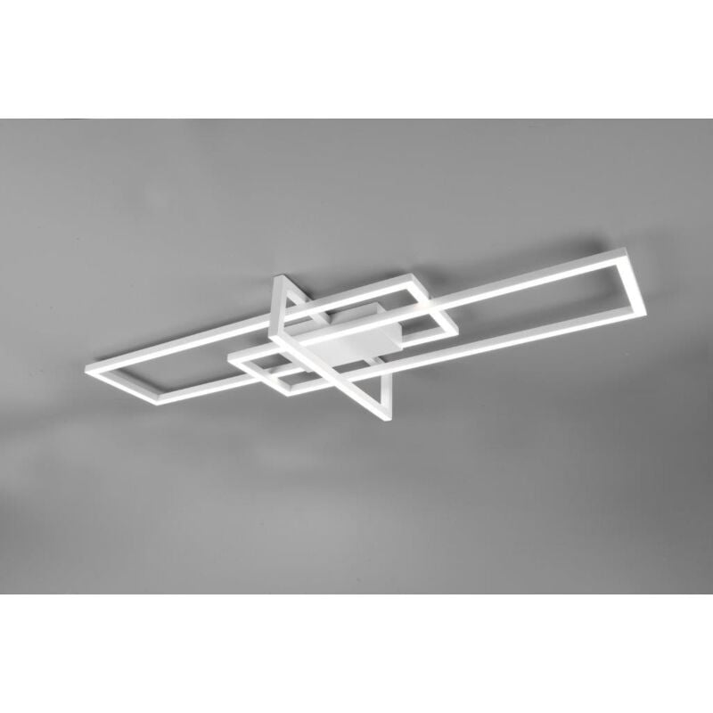 foto del prodotto trio lighting salinas plafoniera led triplo rettangolo bianca con regolazione intensita 34w 4000k 620310331