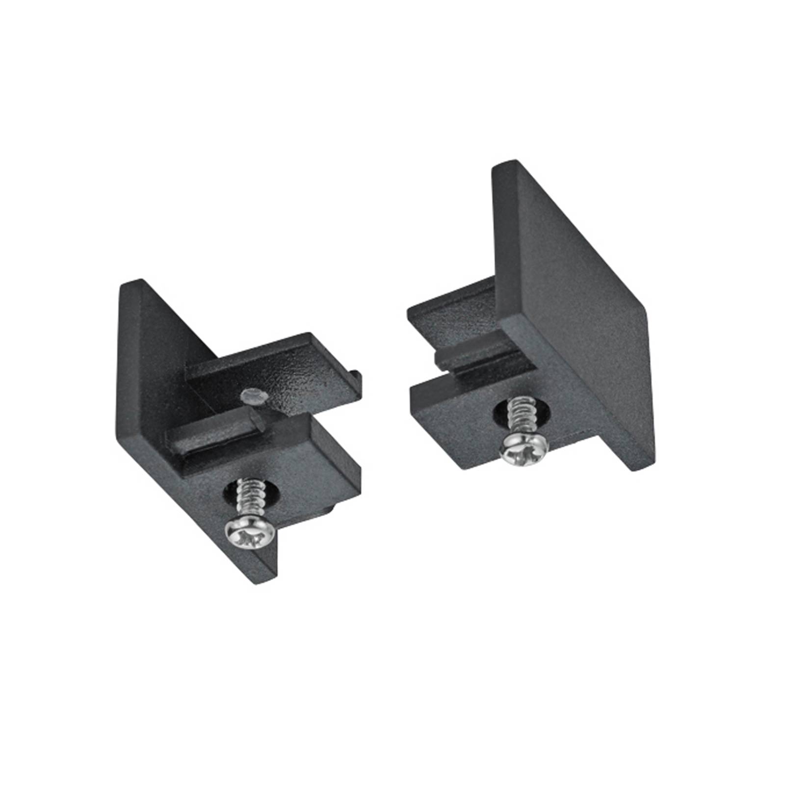 foto del prodotto trio lighting testate per binario bifase duoline, nero