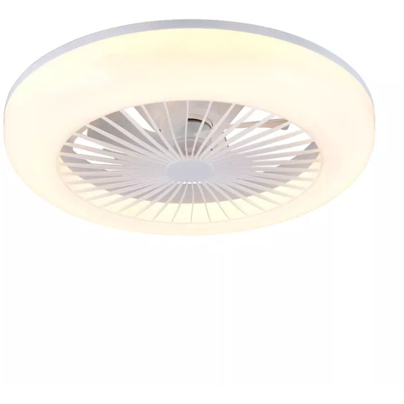 foto del prodotto trio lighting ventilatore da soffito con led mora bianco 45 cm 13w
