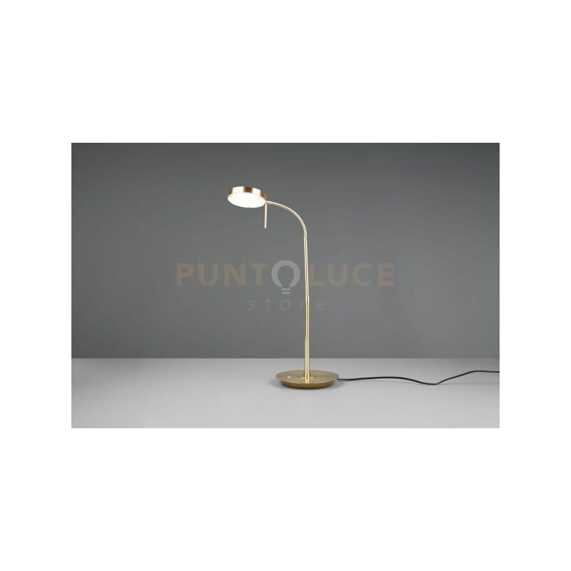 foto del prodotto trio monza lampada da studio led 12w 1400lm, 2300 3000 4000k con 2 snodi flessibiliottone satinato dimmerabile h.57cm