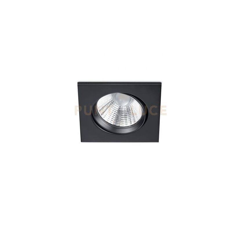 foto del prodotto trio pamir faretto da incasso led 5,5w 345lm, 3000k quadrato orientabile nero opaco ip23 8,5x8,5cm