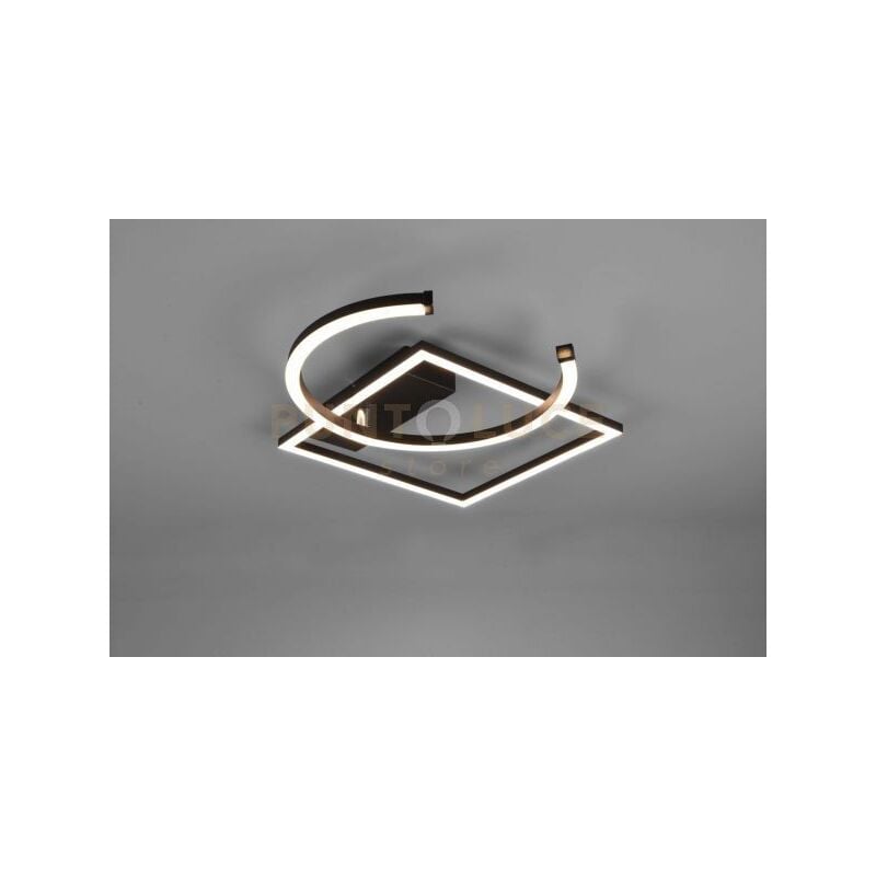 foto del prodotto trio pivot plafoniera led 23,5w 2800lm, 3000k nera con snodo dimmerabile l. 54cm