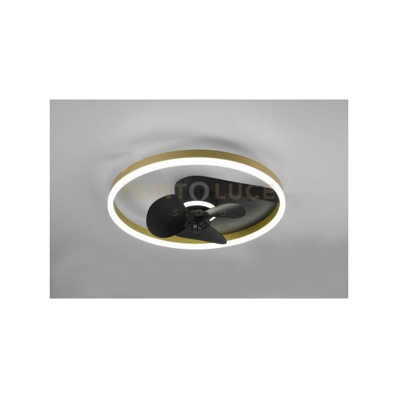 foto del prodotto trio plafoniera borgholm egolazione intensit e timer d.50cm gabbia metallo nero opaco r67083132