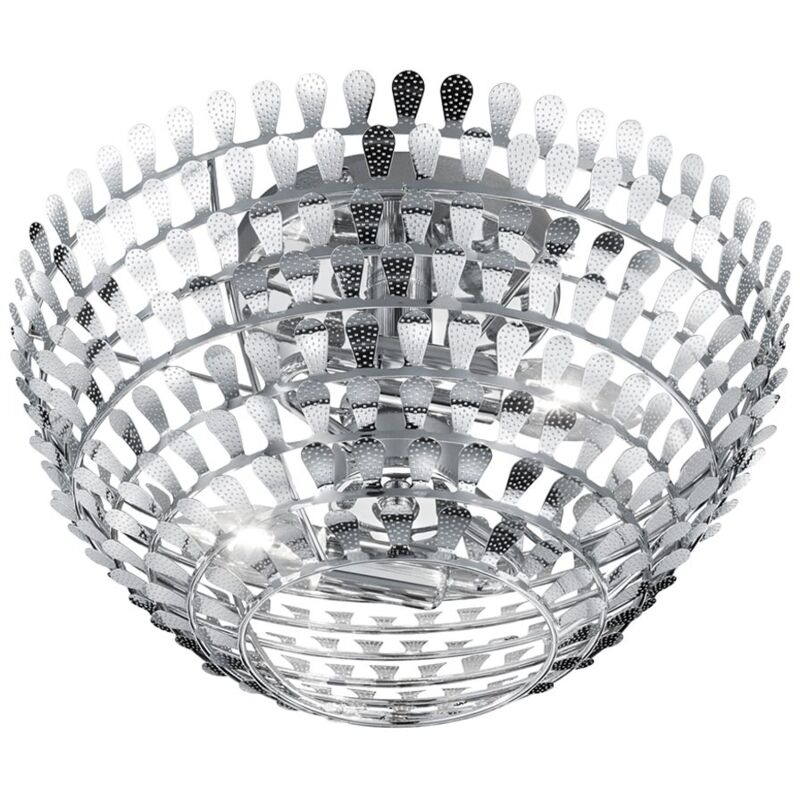 foto del prodotto trio plafoniera cromata da soggiorno lampada da soffitto lampada da camera a 2 luci, design foglie, 2x e14, pxa 35 x 22,5 cm 605500206