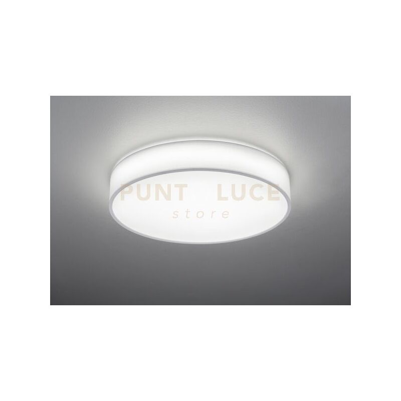 foto del prodotto trio plafoniera led interno luce notturna dimmer paralume bianco 60cm lugano gd