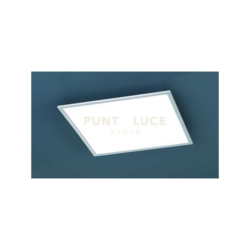 foto del prodotto trio plafoniera led parete soffitto quadrata acciaio bianco 62x62 cm phoenix gd