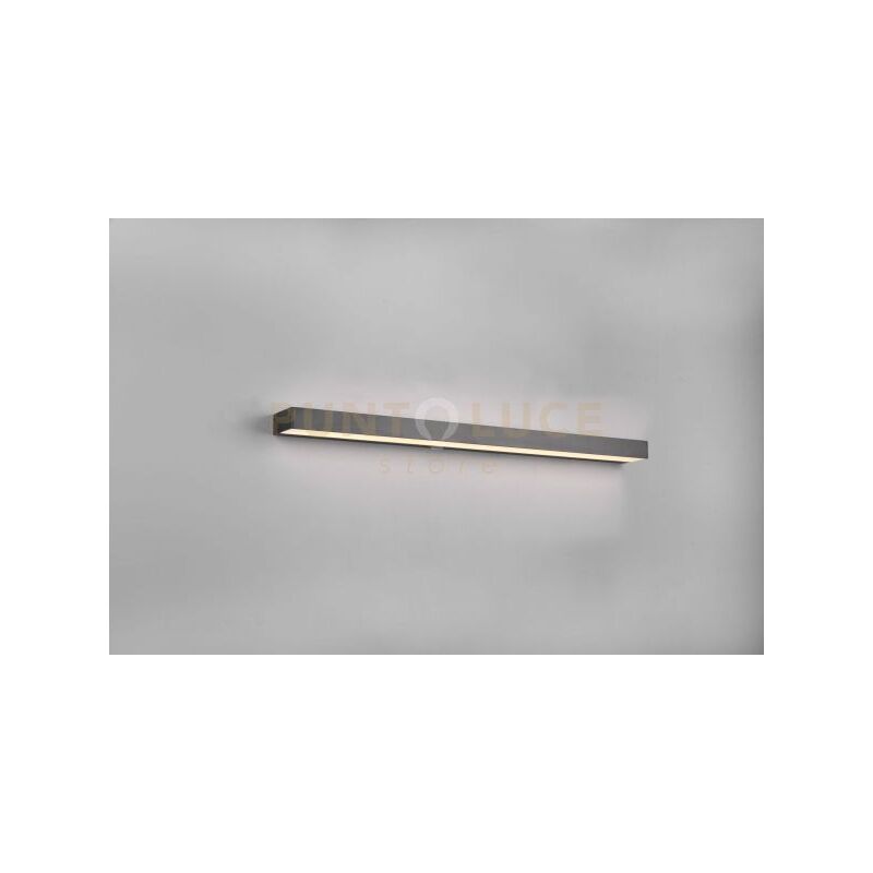 foto del prodotto trio rocco h2o applique led 13w 1400lm, 3000k bi emissione nero ip44 l. 90cm
