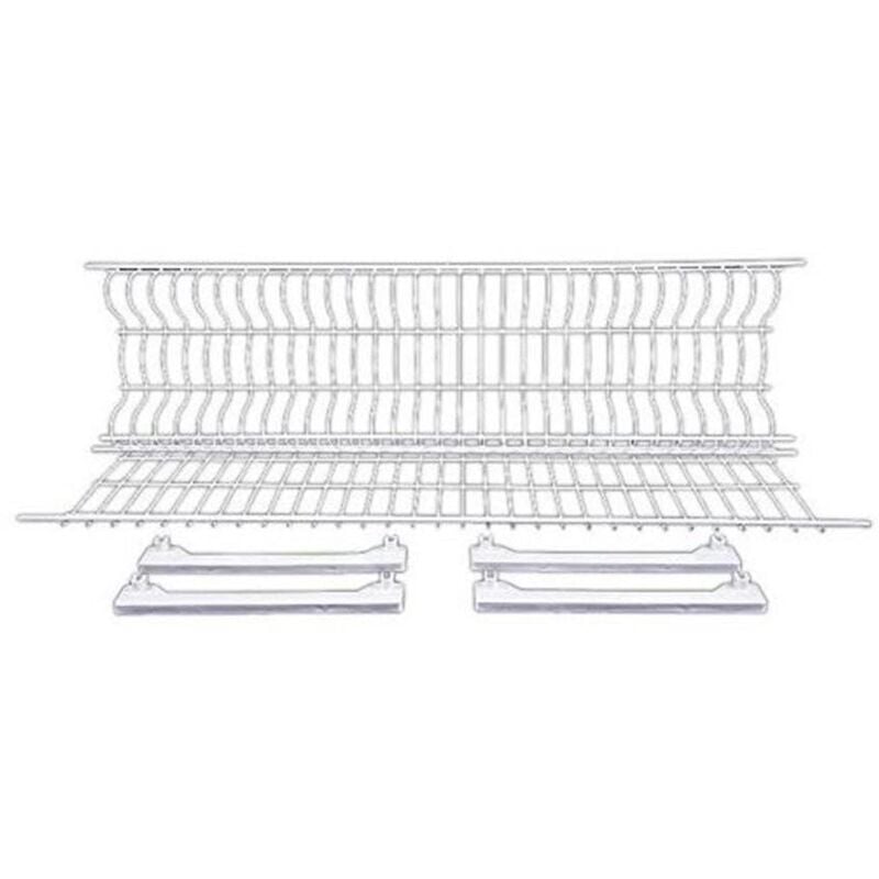 foto del prodotto trio scolapiatti in acciaio verniciato da incasso 85,5x27 cm