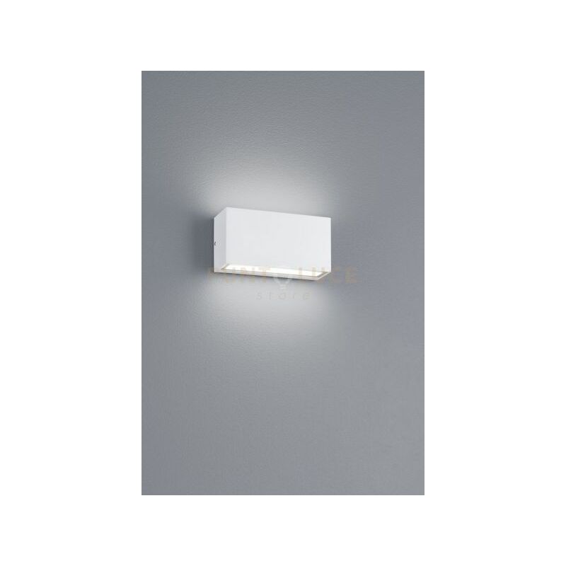 foto del prodotto trio trent applique 2 led 9w 1100lm, 3000k bianca bi emissione l.14 x h.5cm ip65