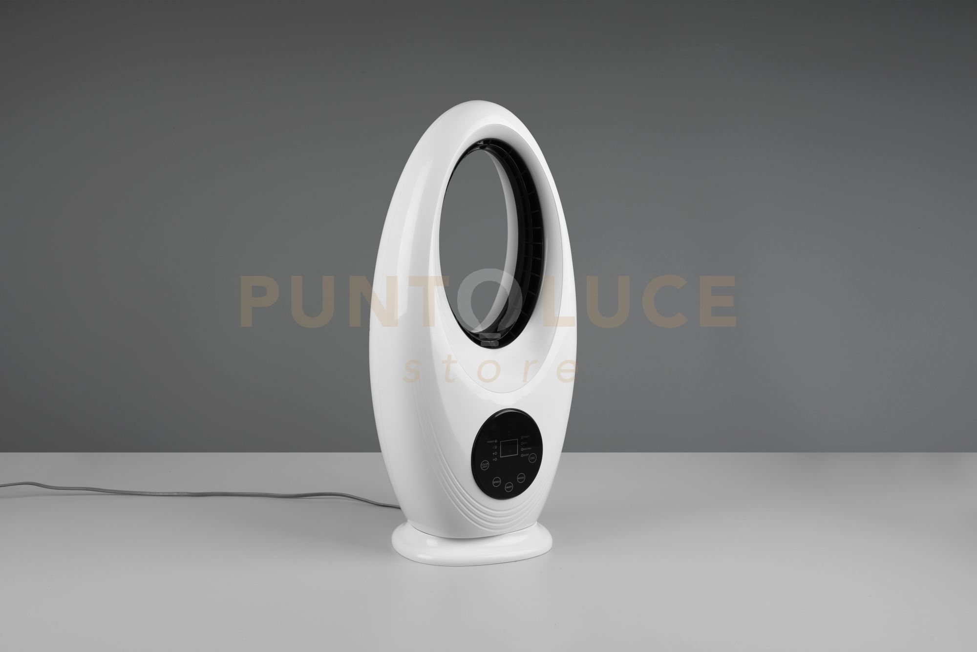 foto del prodotto trio ventilatori a soffitto kalmar oscillante touch display bianco r043 01