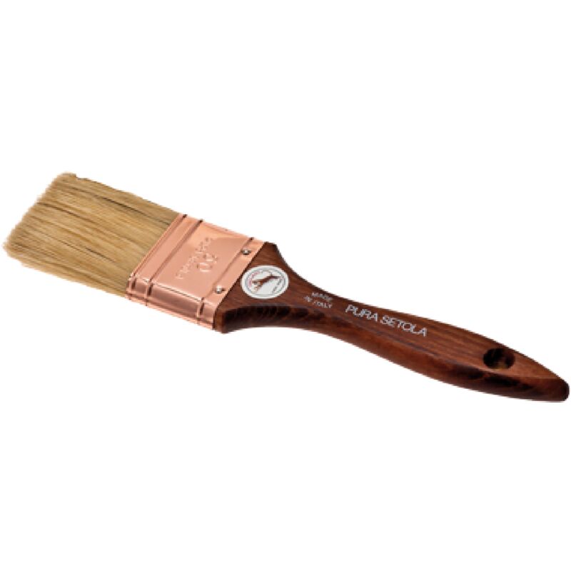 foto del prodotto tripla setola bionda e il manico di legno 70 mm