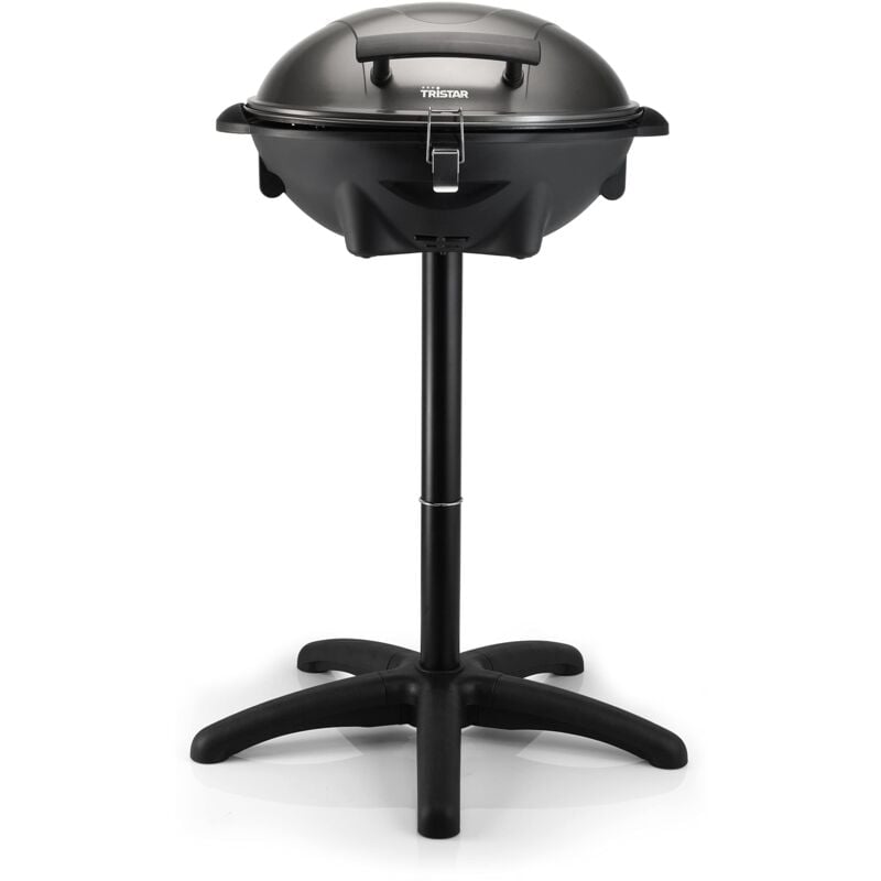 foto del prodotto tristar barbecue elettrico, supporto, coperchio, griglia in alluminio pressofuso, bq 2816