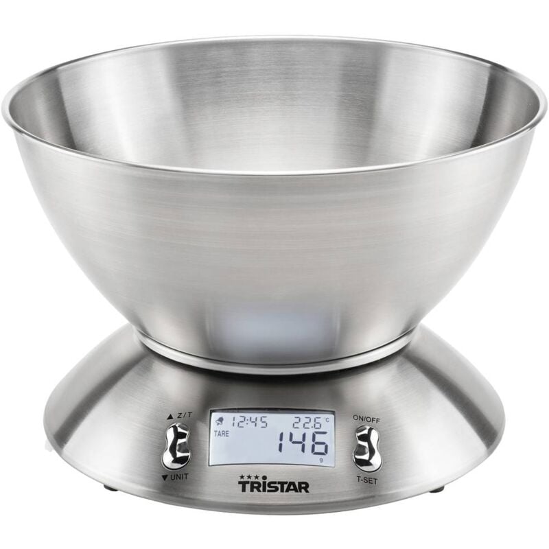 foto del prodotto tristar bilancia da cucina in acciaio inox con ciotola 1062117 1062117 1062117 1062117 1062117
