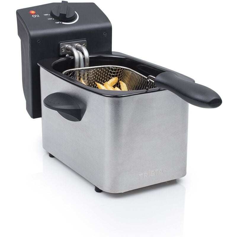 foto del prodotto tristar fr 6919 friggitrice, 800 w, inossidabile 18 8, acciaio nero