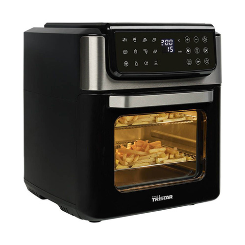 foto del prodotto tristar hei luft ofen kontrollleuchte timerfunktion 12 l singolo indipendente 1800 w friggitrice ad aria calda nero, acciaio inox