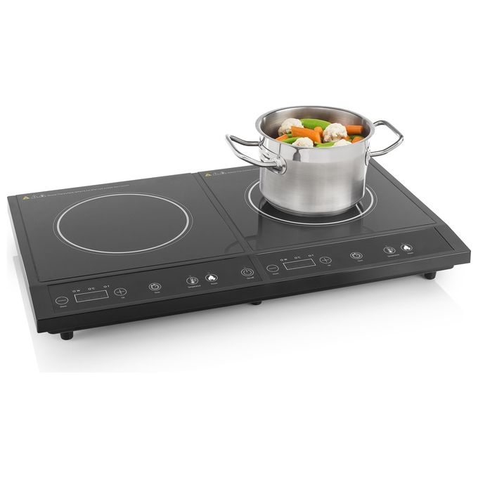 foto del prodotto tristar ik 6179 piastra di cottura a induzione con 2 piastre e 8 livelli di potenza e display lcd da 68 cm in nero