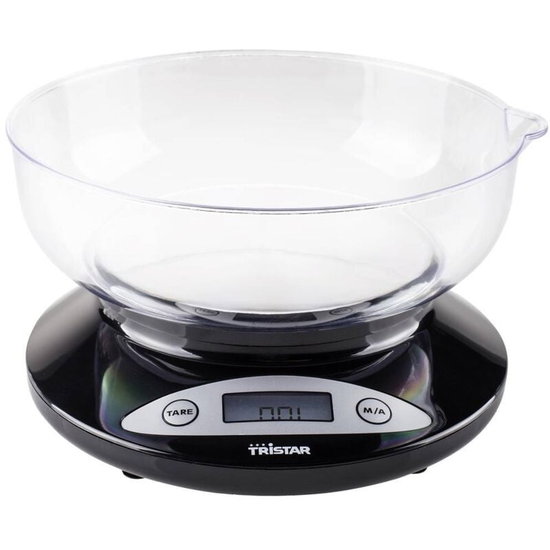 foto del prodotto tristar kw 2430 bilancia da cucina digitale con contenitore di misurazione portata max. 2 kg