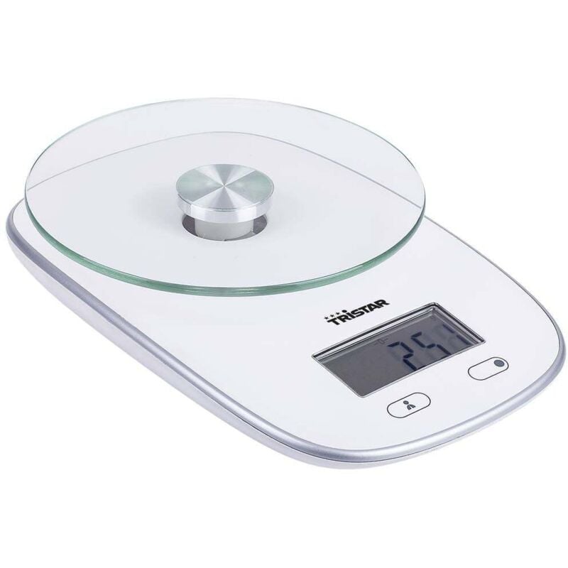foto del prodotto tristar kw 2445 bilancia da cucina digitale portata max. 5 kg bianco