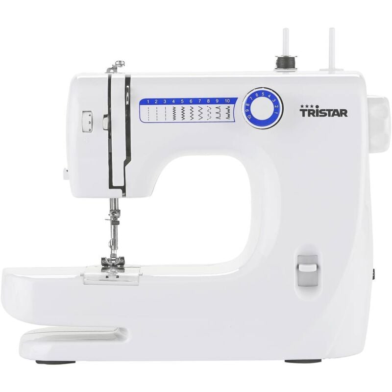 foto del prodotto tristar macchina per cucire a braccio libero sm 6000 bianco