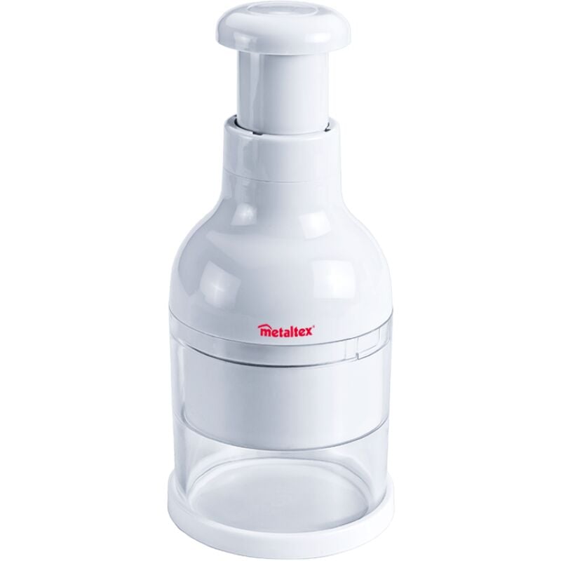 foto del prodotto tritacipolle e verdure lama inox corpo plastica metaltex