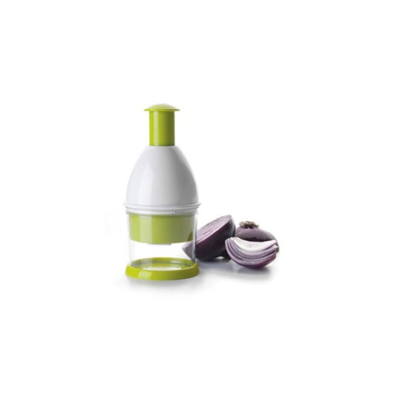 foto del prodotto tritatutto manuale per cipolle e verdure biologiche con contenitore ibili 799600