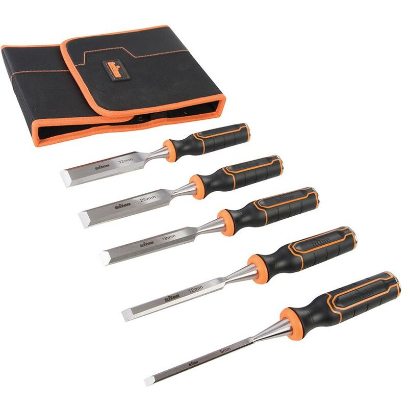 foto del prodotto triton set di scalpelli per legno 5 p.zi twcs5 6, 13, 19, 25 e 32 mm 5 p.zi