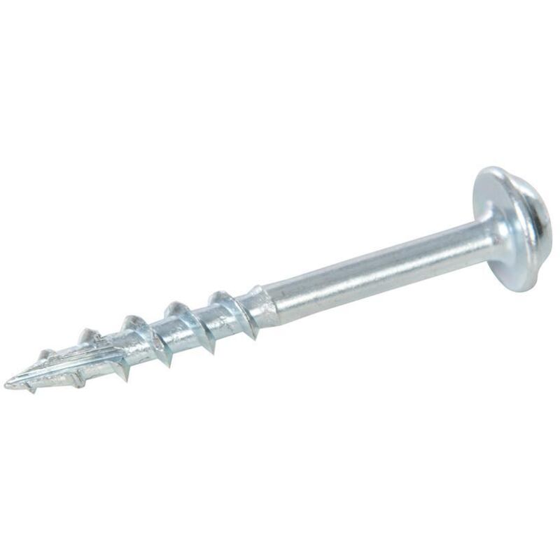 foto del prodotto triton - set di viti a scomparsa filettate zincate 8x1-1 2' testa a rondella 100 pezzi