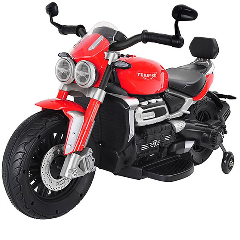 foto del prodotto triumph moto elettrica per bambini 12v con licenza rocket 3gt rossa