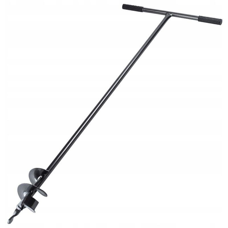 foto del prodotto trivella manuale kadax con manico in metallo, strumento da giardinaggio portatile per scavare buche, piantare alberi e installare recinzioni 100 mm