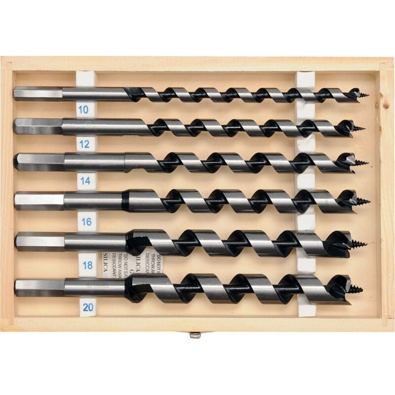 foto del prodotto trivelle per legno l-230 mm, fi-10-20 mm, set da 6 yt-3298 yato