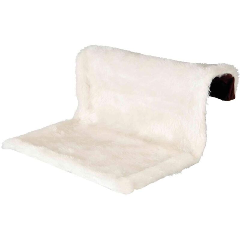 foto del prodotto trixie 43141 lettino per termosifone, peluche velluto, 45 26 31 cm, crema marrone, 1 pezzo