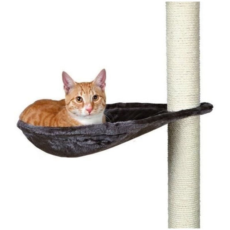 foto del prodotto trixie amaca nido xl per grattatoio per gatti grigio platino peluche o 40 cm