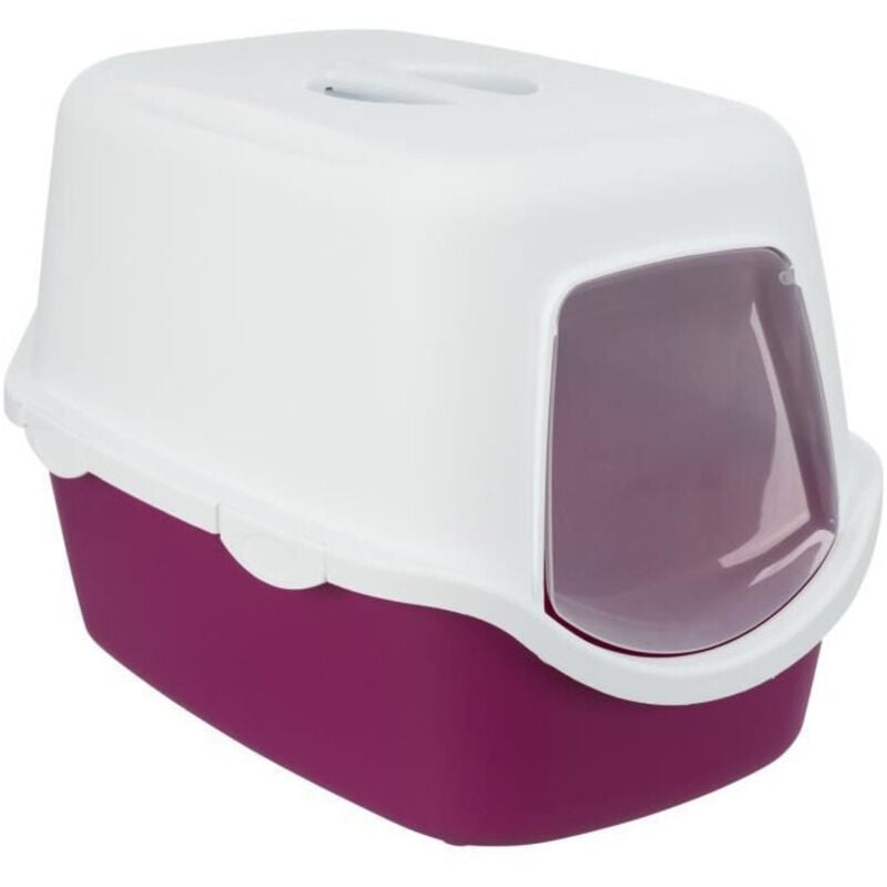 foto del prodotto trixie - cassetta per lettiera vico - coperchio - 40 × 40 × 56 cm - marrone e bianco