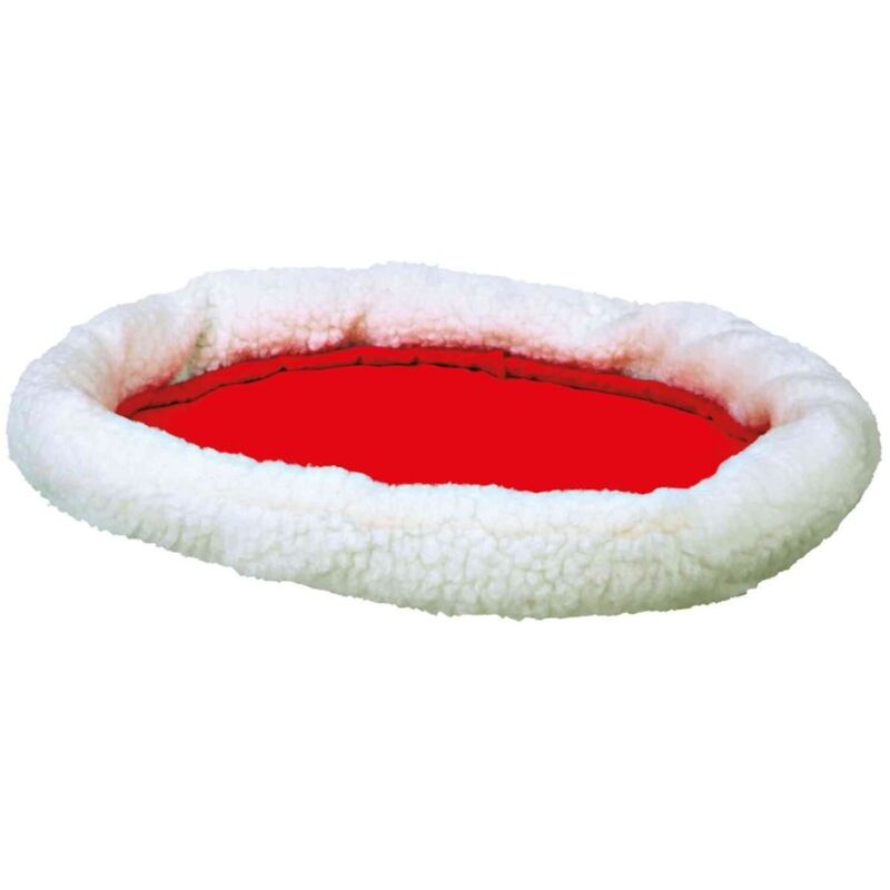 foto del prodotto trixie cuccia reversibile 47x38cm colore bianco lana rosso