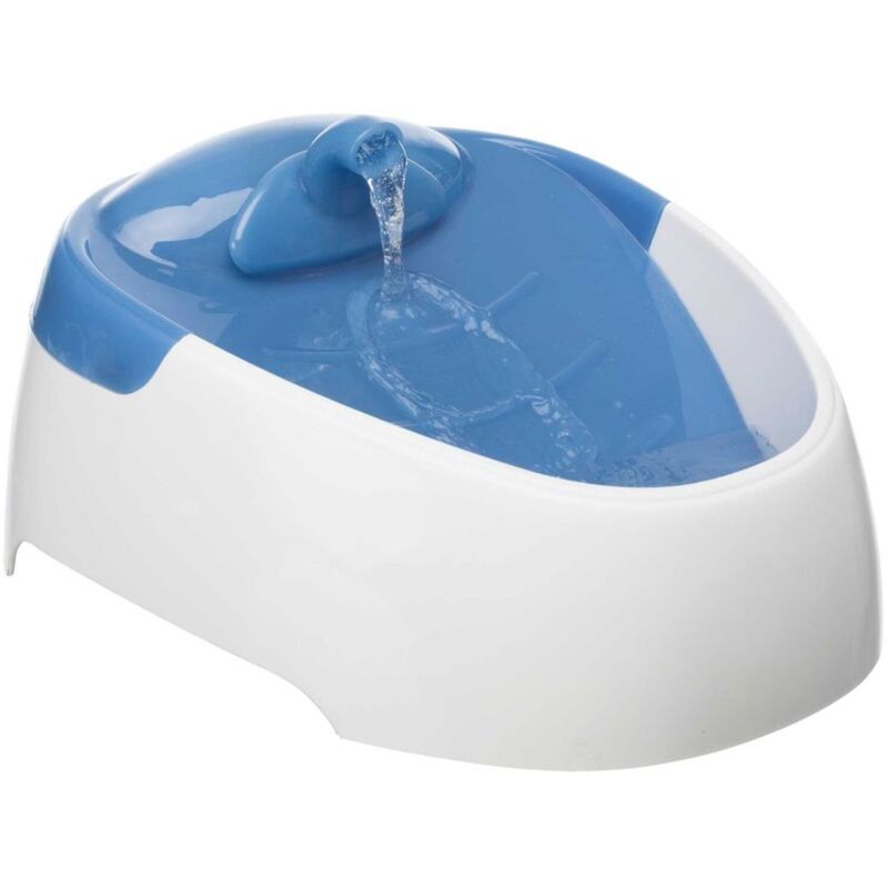 foto del prodotto trixie duo stream distributore automatico d acqua 1l colore bianco blu