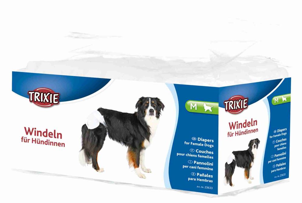 foto del prodotto trixie pannolino per cani tg. m 32 48 cm 12 pezzi
