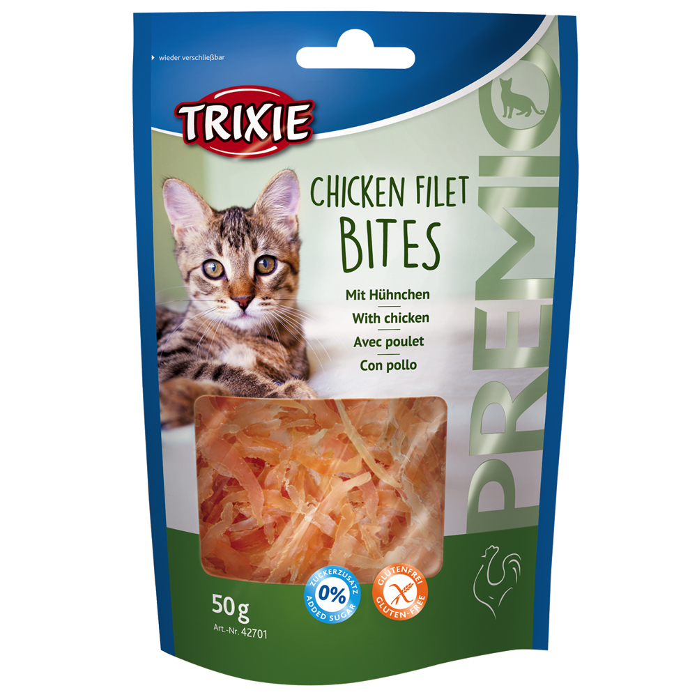 foto del prodotto trixie premio chicken filet bites 50 g