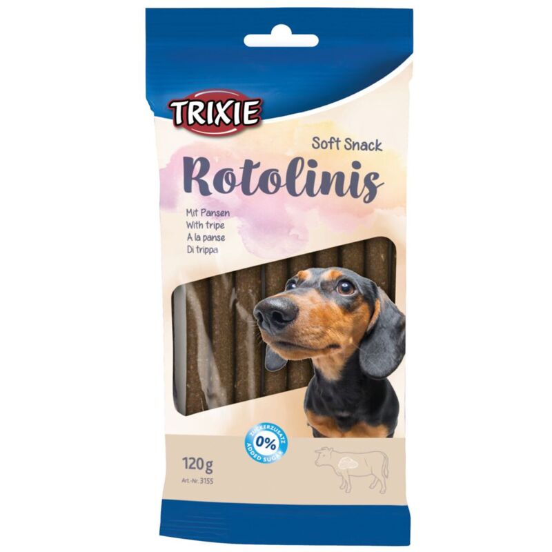 foto del prodotto trixie rotolinis offerta multipack 12 confezioni rotolinis manzo 12pz. 120gr.