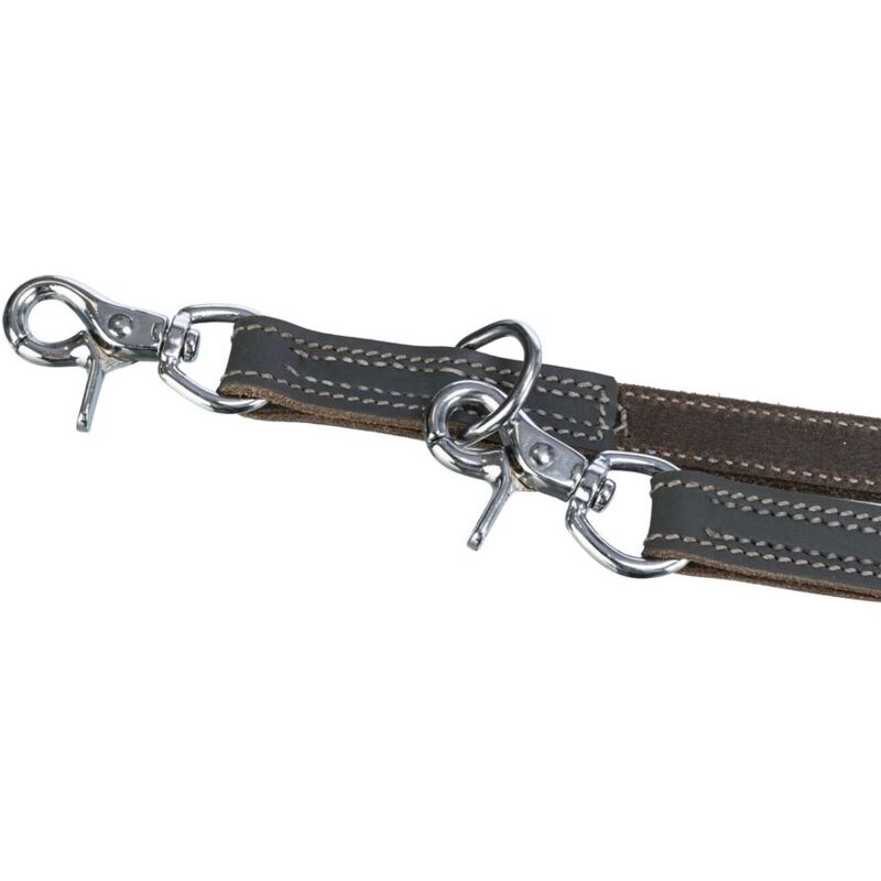 foto del prodotto trixie rustic guinzaglio addestramento in pelle xs s 2m 12mm grigio