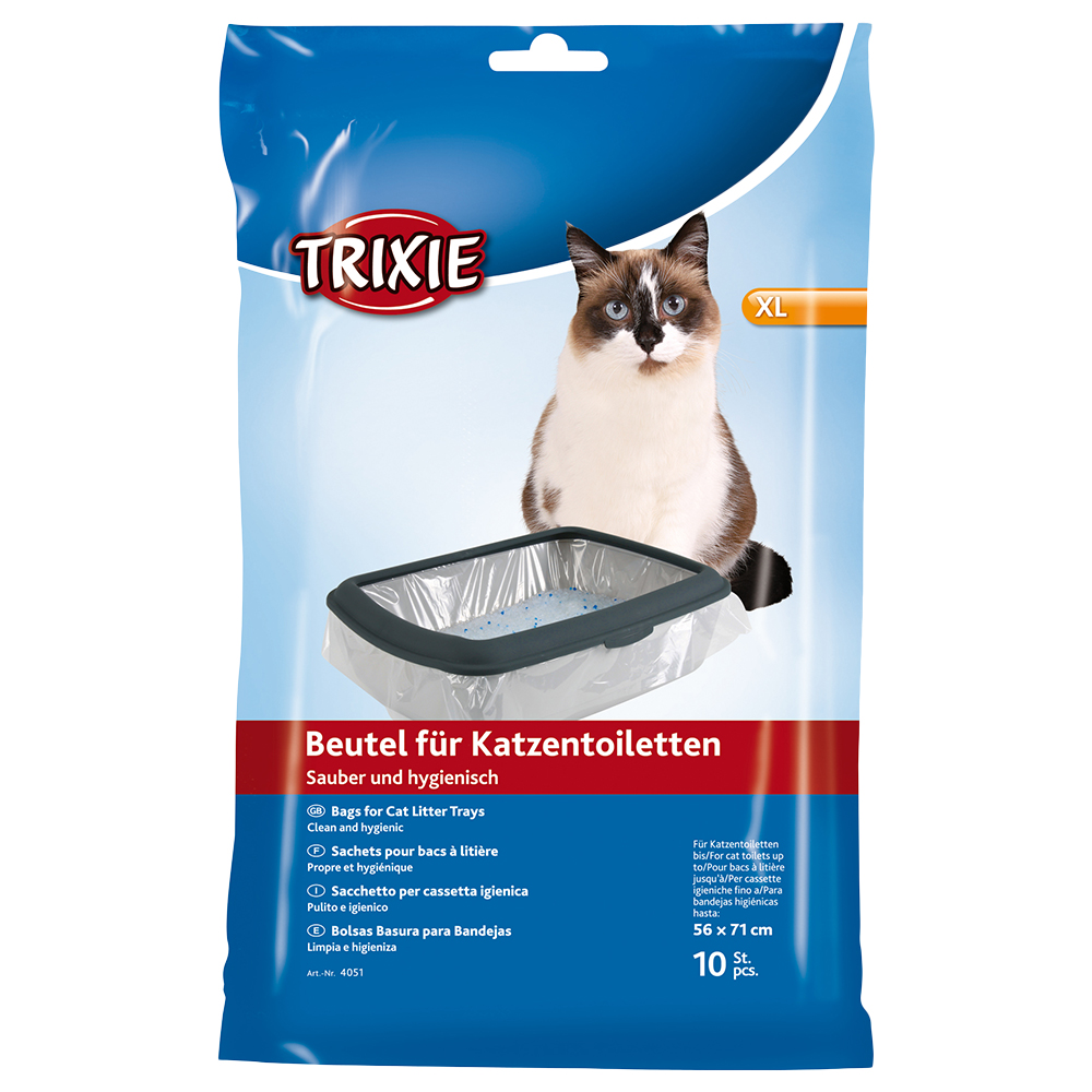 foto del prodotto trixie sacchetti per cassetta igienica xl max 56 71 cm, 10 pz