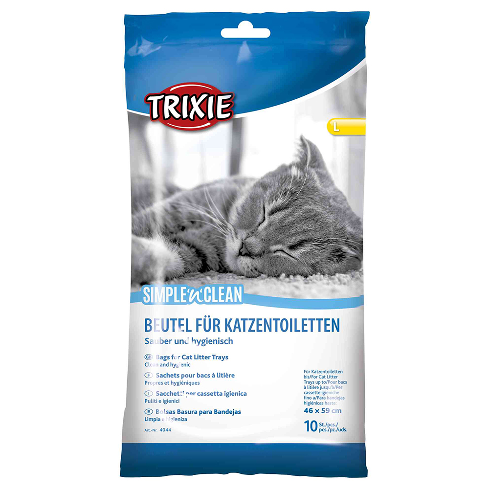 foto del prodotto trixie simple n clean sacchetti per cassetta igienica l per cassette igieniche fino a 46 x 59 cm, 10 pz